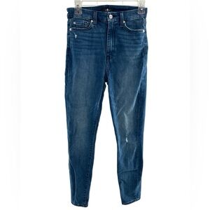 7FAM Medium Wash Skinny Jeans